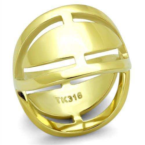 TK2157 - IP Gold(Ion Plating) Stainless Steel Ring with No Stone - Alamode - Flyclothing LLC