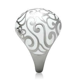 TK215 - High polished (no plating) Stainless Steel Ring with No Stone - Alamode - Flyclothing LLC