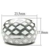 TK216 - High polished (no plating) Stainless Steel Ring with No Stone - Alamode - Flyclothing LLC