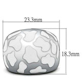 TK217 - High polished (no plating) Stainless Steel Ring with No Stone - Alamode - Flyclothing LLC