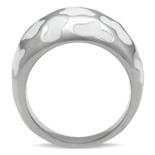 TK217 - High polished (no plating) Stainless Steel Ring with No Stone - Alamode - Flyclothing LLC