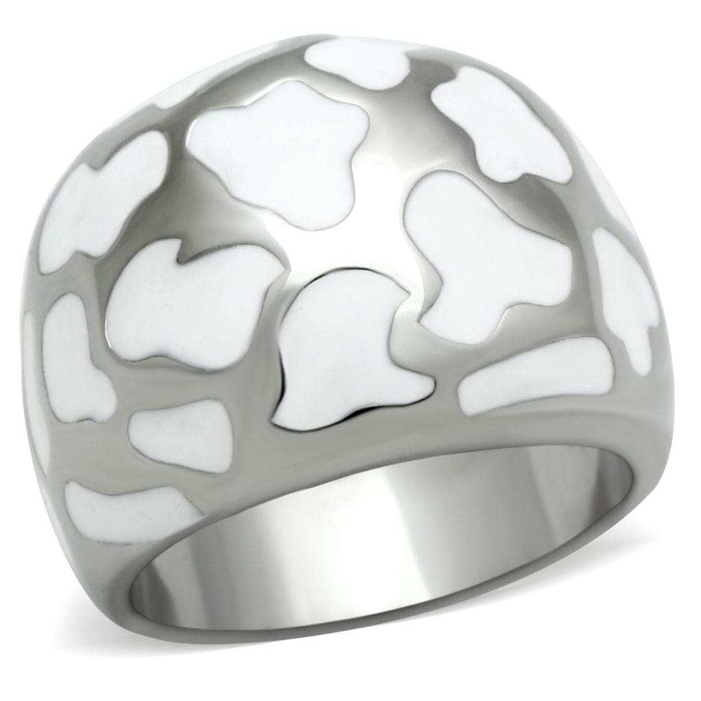 TK217 - High polished (no plating) Stainless Steel Ring with No Stone - Alamode - Flyclothing LLC