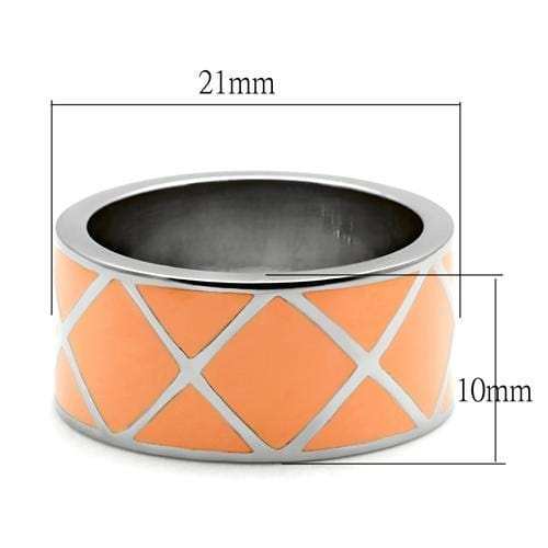TK218 - High polished (no plating) Stainless Steel Ring with No Stone - Alamode - Flyclothing LLC