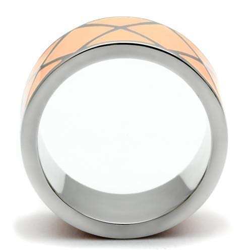 TK218 - High polished (no plating) Stainless Steel Ring with No Stone - Alamode - Flyclothing LLC
