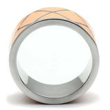 TK218 - High polished (no plating) Stainless Steel Ring with No Stone - Alamode - Flyclothing LLC