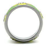 TK221 - High polished (no plating) Stainless Steel Ring with No Stone - Alamode - Flyclothing LLC