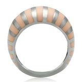TK223 - High polished (no plating) Stainless Steel Ring with No Stone - Alamode - Flyclothing LLC