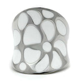 TK224 - High polished (no plating) Stainless Steel Ring with No Stone - Alamode - Flyclothing LLC