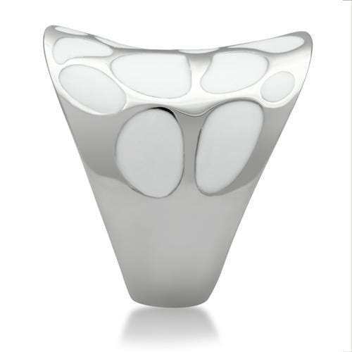 TK224 - High polished (no plating) Stainless Steel Ring with No Stone - Alamode - Flyclothing LLC