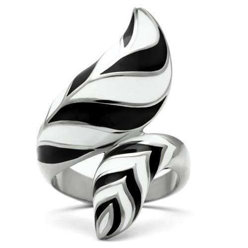 TK227 - High polished (no plating) Stainless Steel Ring with No Stone - Alamode - Flyclothing LLC