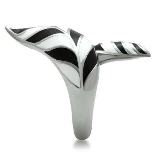 TK227 - High polished (no plating) Stainless Steel Ring with No Stone - Alamode - Flyclothing LLC