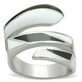 TK228 - High polished (no plating) Stainless Steel Ring with No Stone - Alamode - Flyclothing LLC