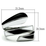 TK228 - High polished (no plating) Stainless Steel Ring with No Stone - Alamode - Flyclothing LLC