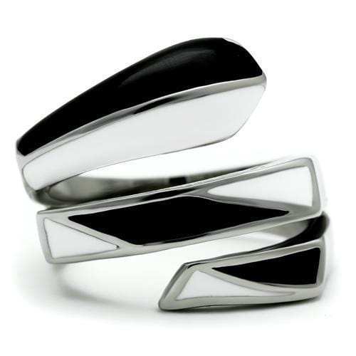 TK228 - High polished (no plating) Stainless Steel Ring with No Stone - Alamode - Flyclothing LLC