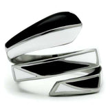 TK228 - High polished (no plating) Stainless Steel Ring with No Stone - Alamode - Flyclothing LLC