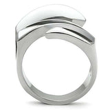TK228 - High polished (no plating) Stainless Steel Ring with No Stone - Alamode - Flyclothing LLC