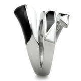 TK228 - High polished (no plating) Stainless Steel Ring with No Stone - Alamode - Flyclothing LLC