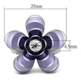 TK229 - High polished (no plating) Stainless Steel Ring with No Stone - Alamode - Flyclothing LLC