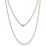 TK2428R - IP Rose Gold(Ion Plating) Stainless Steel Chain with No Stone - Alamode - Flyclothing LLC