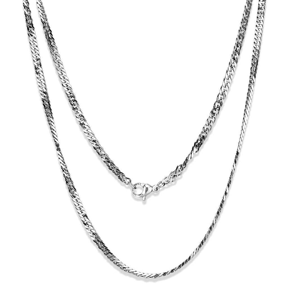 TK2429 - High polished (no plating) Stainless Steel Chain with No Stone - Alamode - Flyclothing LLC