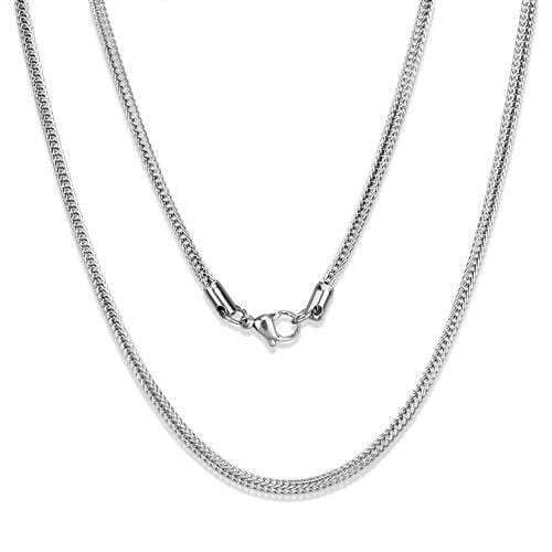 TK2430 - High polished (no plating) Stainless Steel Chain with No Stone - Alamode - Flyclothing LLC