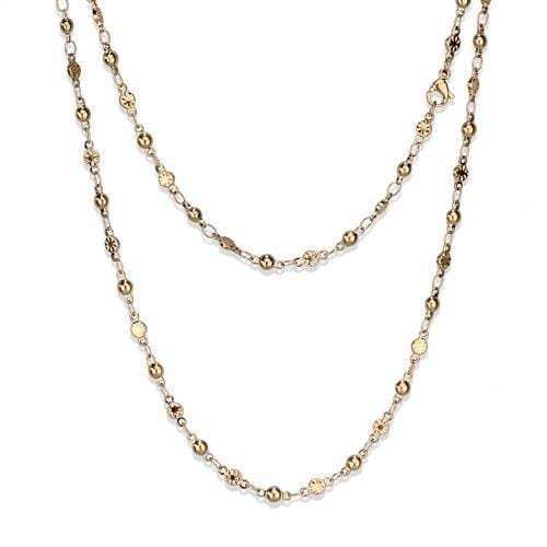 TK2432R - IP Rose Gold(Ion Plating) Stainless Steel Chain with No Stone - Alamode - Flyclothing LLC