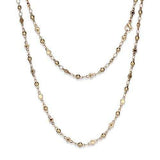 TK2432R - IP Rose Gold(Ion Plating) Stainless Steel Chain with No Stone - Alamode - Flyclothing LLC