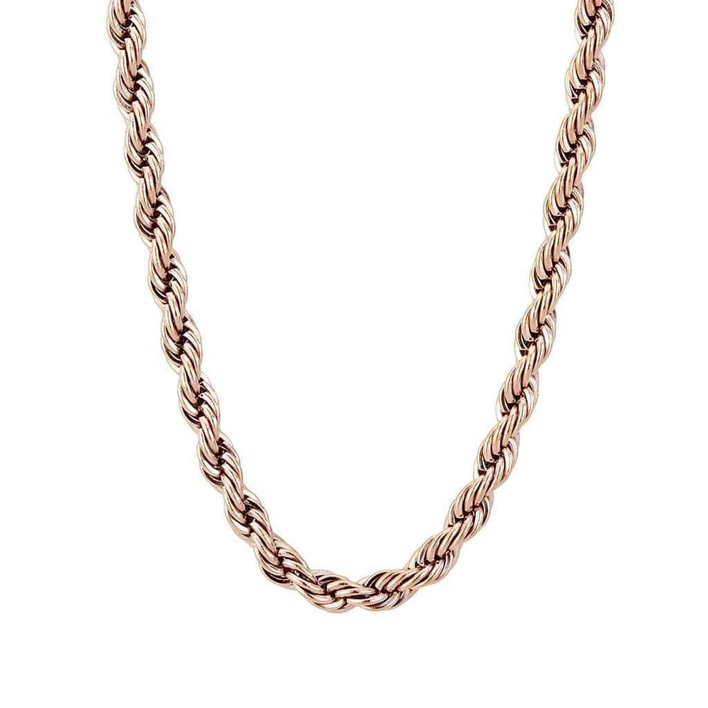 TK2433R - IP Rose Gold(Ion Plating) Stainless Steel Chain with No Stone - Alamode - Flyclothing LLC