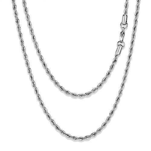 TK2434 - High polished (no plating) Stainless Steel Chain with No Stone - Alamode - Flyclothing LLC