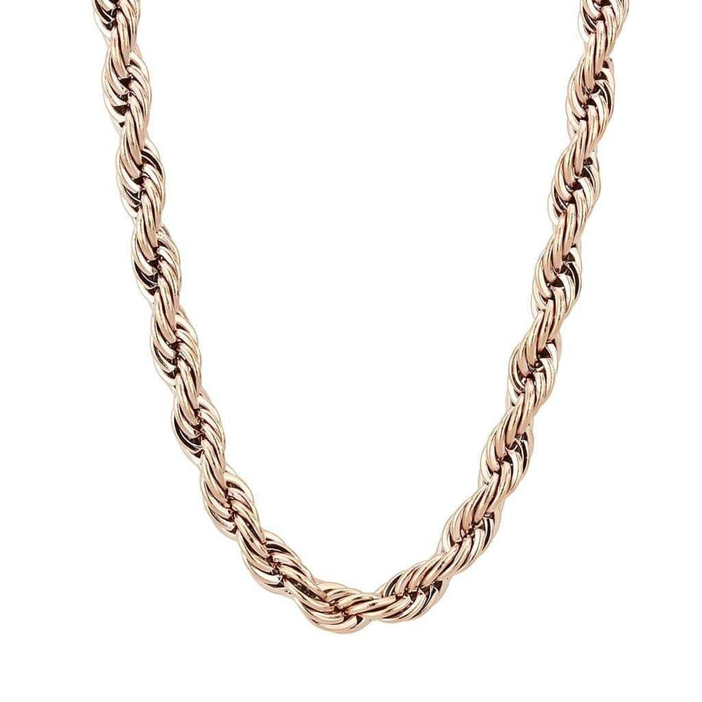 TK2434R - IP Rose Gold(Ion Plating) Stainless Steel Chain with No Stone - Alamode - Flyclothing LLC