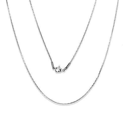 TK2439 - High polished (no plating) Stainless Steel Chain with No Stone - Alamode - Flyclothing LLC
