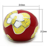 TK247 - High polished (no plating) Stainless Steel Ring with No Stone - Alamode - Flyclothing LLC