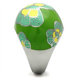 TK248 - High polished (no plating) Stainless Steel Ring with No Stone - Alamode - Flyclothing LLC