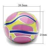 TK250 - High polished (no plating) Stainless Steel Ring with No Stone - Alamode - Flyclothing LLC