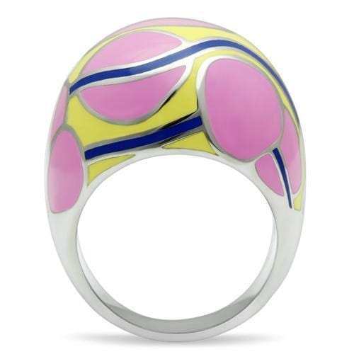 TK250 - High polished (no plating) Stainless Steel Ring with No Stone - Alamode - Flyclothing LLC