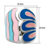 TK253 - High polished (no plating) Stainless Steel Ring with No Stone - Alamode - Flyclothing LLC