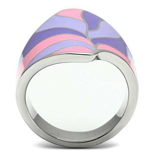 TK256 - High polished (no plating) Stainless Steel Ring with No Stone - Alamode - Flyclothing LLC