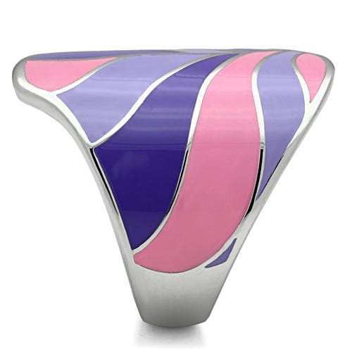 TK256 - High polished (no plating) Stainless Steel Ring with No Stone - Alamode - Flyclothing LLC