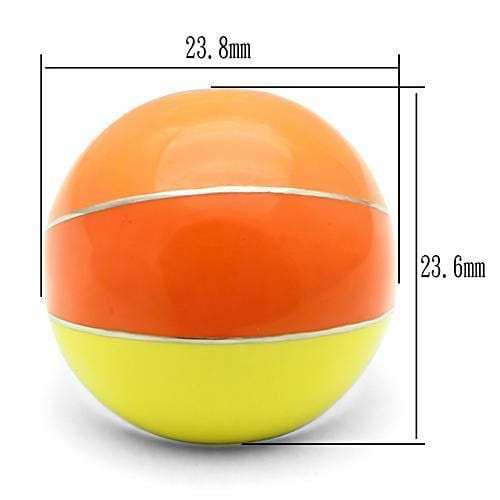 TK257 - High polished (no plating) Stainless Steel Ring with No Stone - Alamode - Flyclothing LLC