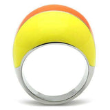 TK257 - High polished (no plating) Stainless Steel Ring with No Stone - Alamode - Flyclothing LLC