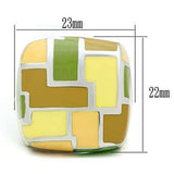 TK259 - High polished (no plating) Stainless Steel Ring with No Stone - Alamode - Flyclothing LLC