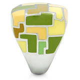 TK259 - High polished (no plating) Stainless Steel Ring with No Stone - Alamode - Flyclothing LLC