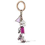TK2717 - IP Coffee light Stainless Steel Key Ring with Epoxy in Multi Color - Alamode - Flyclothing LLC