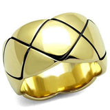 TK2803 - IP Gold(Ion Plating) Stainless Steel Ring with No Stone - Alamode - Flyclothing LLC
