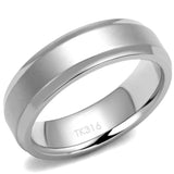 TK2916 - High polished (no plating) Stainless Steel Ring with No Stone - Alamode - Flyclothing LLC