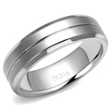 TK2917 - High polished (no plating) Stainless Steel Ring with No Stone - Alamode - Flyclothing LLC