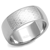TK2945 - High polished (no plating) Stainless Steel Ring with No Stone - Alamode - Flyclothing LLC