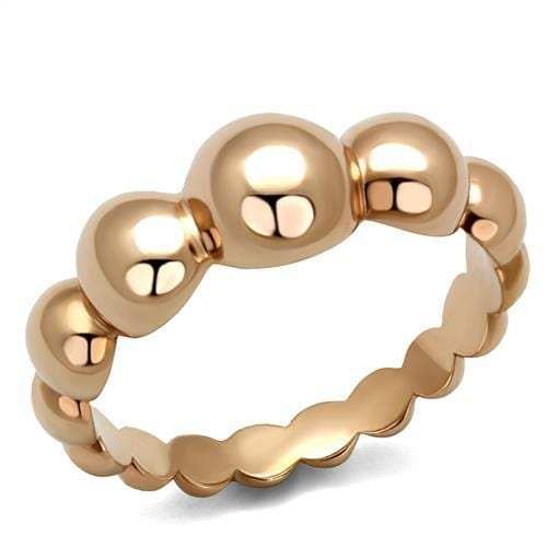 TK2967 - IP Rose Gold(Ion Plating) Stainless Steel Ring with No Stone - Alamode - Flyclothing LLC