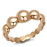 TK2967 - IP Rose Gold(Ion Plating) Stainless Steel Ring with No Stone - Alamode - Flyclothing LLC