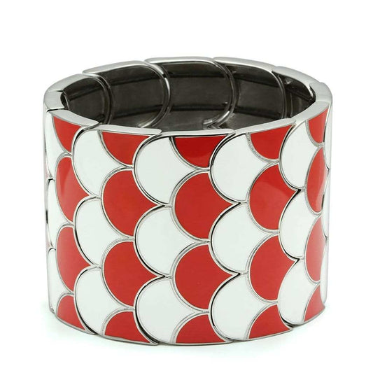 TK296 - High polished (no plating) Stainless Steel Bracelet with No Stone - Alamode - Flyclothing LLC